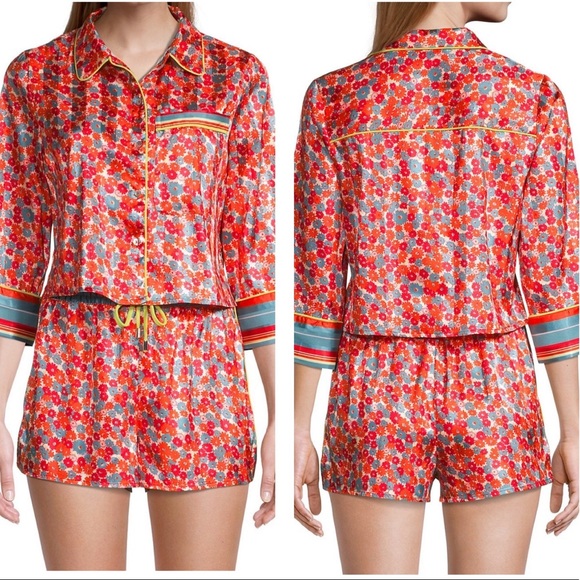 Free People Other - Free People | Pillow Talk Floral PJ Set in Poppy Combo | Small New with Tags